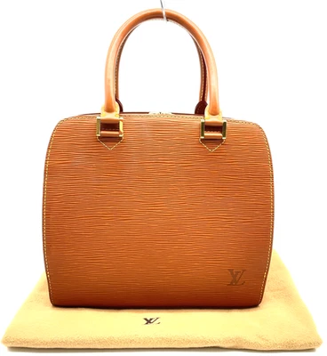 Auténtico Bolso de Mano Louis Vuitton Epi Pont Neuf Zipangu Dorado Marrón M52058 con D NS110525 Foto 1 de 4