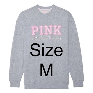 *Gr. M* PINKES LoveShackAusgefallenes Oversized Crew Sweatshirt Heather Grey - AUSVERKAUFT - Bild 1 von 3