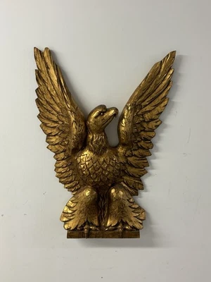 "Águila tallada y dorada estilo arte popular americano 24x17""" Foto 1 de 4