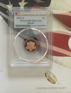 2025 S Lincoln Cent 1C PCGS PR70DCAM   FIRST DAY OF ISSUE - Picture 1 of 2