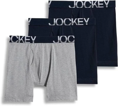 Ropa interior para hombre Jockey ActiveStretch 7" pierna larga calzoncillos boxer - Paquete de 3 Foto 1 de 4
