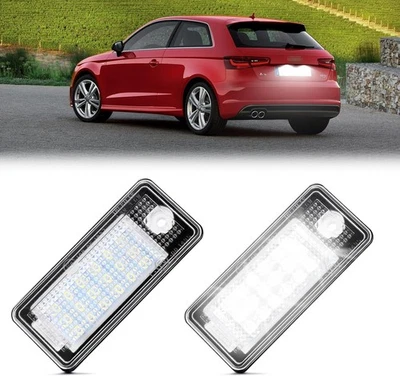 Gempro Led License Plate Lights for Audi A3 S3 A4 S4 A6 S6 A8 S8 6000K White  - Image 1 of 4