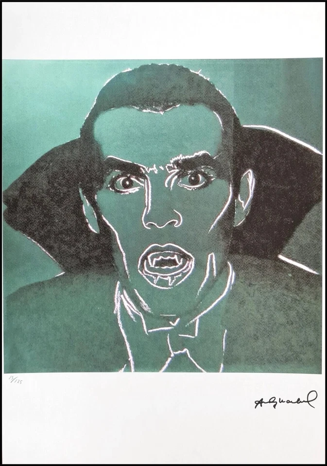 ANDY WARHOL * Dracula * 50 x 35 cm * signed lithograph * limited # xx/125 - Bild 1 von 4