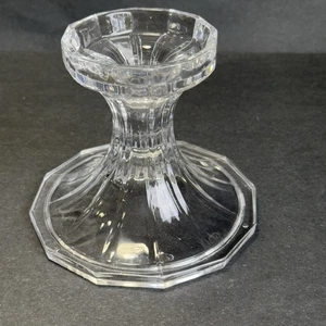 24% feiner Bleikristall Windlicht Lampensockel nur SOCKEL oder konischer Kerzenhalter - Bild 1 von 8