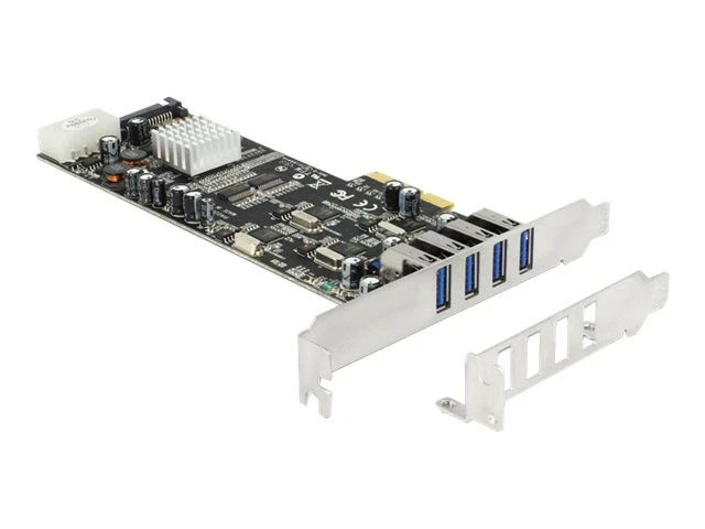 Tarjeta Delock PCI Express 4 x externa USB 3.0 cuatro canales USB 89365 Foto 1 de 1