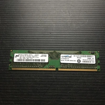 Memoria RAM de escritorio Micron Crucial 1 GB 240 PINES DIM DDR2 PC2-5300U-555-12-ZZ Foto 1 de 3