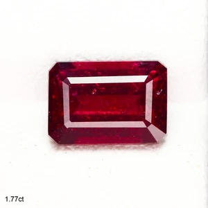 1.77 Ct Great look Octagan 7.5 x 5.2 MM Roseberry Mozambique Natural Rhodolite - Picture 1 of 5