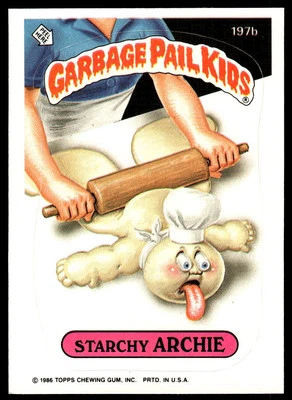 Garbage Pail Kids Series 5 1986 #197b Starchy Archie - Image 1 of 2