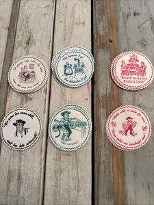 VINTAGE LOT OF 24 DUTCHCRAFT COASTERS Amish Pennsylvania Dutch Sayings FOLK ARK - Picture 1 of 7