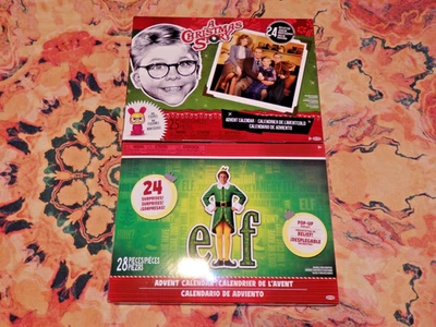Elf & The Christmas Story Advent Calendar Lot with Surprise Figures Jakks NIB - Image 1 of 4