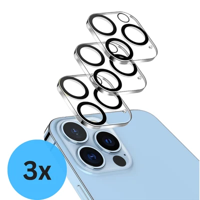 SMARTIFY SHOP 3x Kameraschutz Glas iPhone 11 12 13 14 15 16 Pro Max Linsen Panzerglas Folie 9H