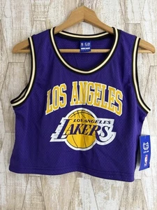 Los Angeles Lakers Crop Top Jersey Women's M Ultra Game NBA Purple - Picture 1 of 5