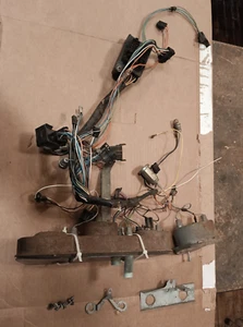 66 GTO dash wiring harness speedometer cluster rally clock fuse box ground plate - Picture 1 of 12
