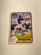 LSU Tigers THATCHER HURD Signed Card