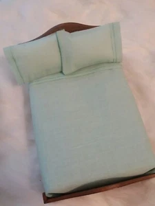 Dollhouse Miniature 6 Pc Mint Green Full Size Sheet Set - Picture 1 of 6