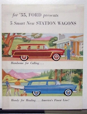 Ford Ranch Wagon Country Squire 1955 carpeta de ventas Foto 1 de 3