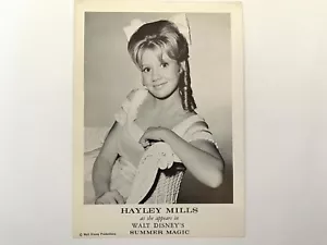 Vintage Hayley Mills Walt Disney's SOMMER MAGIC Fankarte/5x7 Postkarte/Neu aus altem Lagerbestand - Bild 1 von 2