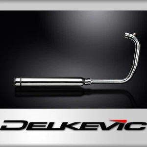 Royal Enfield Meteor 2021-24 Scarico Completo 550mm Bull Nose Silenziatore Inox - Foto 1 di 4
