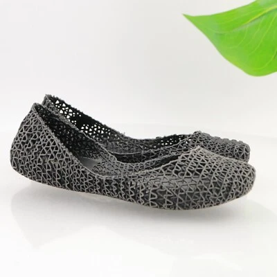 Zapato Melissa x Campana Mujer Papel Ballet Planos Talla 6 Gris Jalea Tejido Detalles Foto 1 de 4