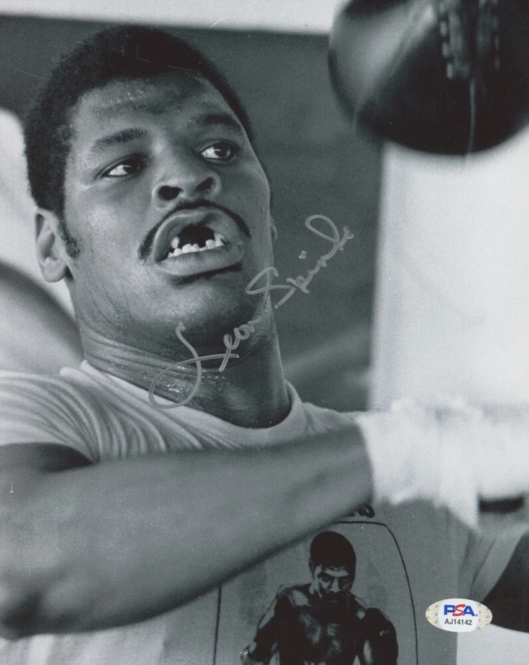 Leon Spinks Boxing Champion Signed 8x10 Photo PSA COA Muhammad Ali M - Image 1 of 1