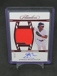 2024 PANINI FLAWLESS ENRIQUE BRADFIELD JR. RUBY PATCH AUTO /20 ORIOLES AP2 - Picture 1 of 2