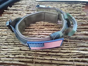 Tactical Dog Collar Heavy Duty Nylon Large Dog Canine Training With Metal Buckle - Picture 1 of 6
