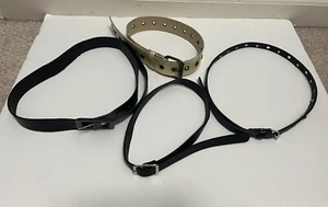 Lot 4 UNBRANDED Girls Black And White Belts  - Picture 1 of 5