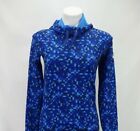 Nike Pro Dri Fit Women's Blue Long Sleeve Pullover Hoodie Activewear Size S