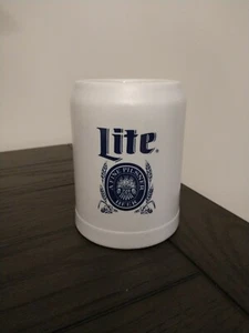 Ceramarte Keramik Keramik Miller Lite Bierkrug Becher Tasse grau blau Neu ohne Karton - Bild 1 von 6