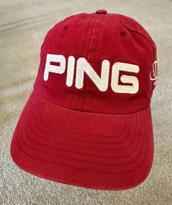 PING i3 irons, TisT Driver, Adjustable Golf Hat - Dark Red  (6032) - Picture 1 of 7