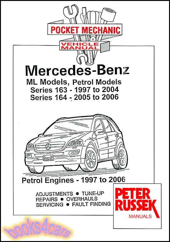 LIBRO DE REPARACIÓN DE SERVICIO MANUAL DE TALLER MERCEDES ML 163 164 ML320 ML500 ML400 350 97-06 Foto 1 de 1