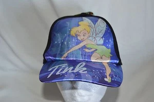 Disney Fairies Tinker Bell Girls Snap Back Adjustable Hat NEW Tink Black Purple - Picture 1 of 9