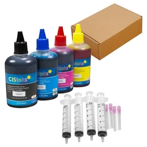 100ml Refill Ink Bottle Set + Syringe alternative for WF-3620 WF3640 WF7610 T252 - Picture 1 of 9