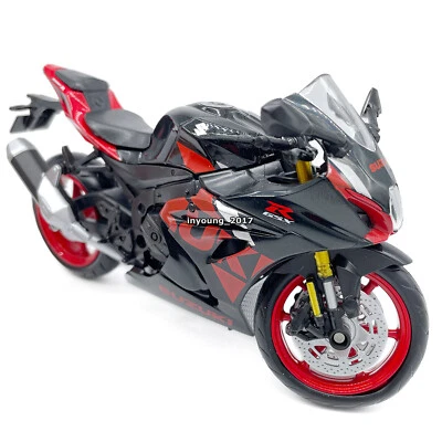 1/12 Suzuki GSX-R1000R Motorrad Modell Die Cast Spielzeug fur Kinder Schwarz-Rot - Bild 1 von 4