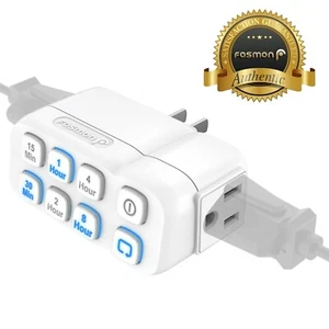 Fosmon [ETL Listed] Countdown Timer Outlet 3-Prong Grounded With Repeat Function - Picture 1 of 8