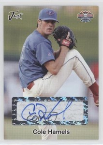 2005 Just Minors Stars Road to the Show Silver /100 Cole Hamels #21 Auto