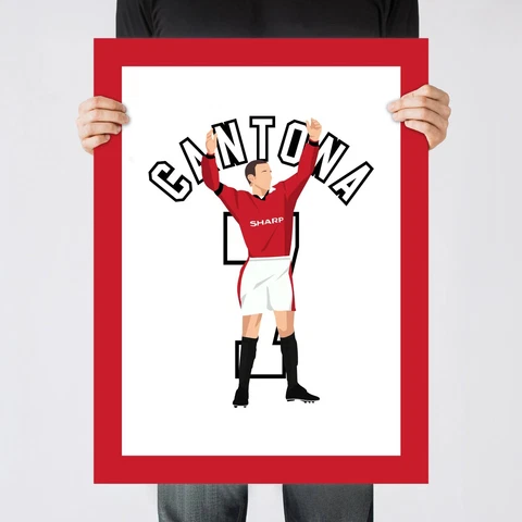 Cantona Chip Goal, 1996-1997 Manchester United Print/Poster/Wall-Art [Part 3/3] Cover