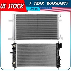 Radiator and AC Condenser Kit For 14-16 Buick Regal 2014-2019 Chevrolet Impala - Picture 1 of 16