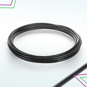 Schwarz Stahlseil für Fitnessgeräte 4mm 5mm Seil in PVC Drahtseil - Bild 1 von 20