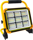 LED Rechargeable Work Light, Portable 100W Construction Light with 10500mAh