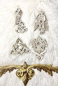 Celtic Symbols Ornaments Handmade Hanging Wall Greenman Celtic Angel Knot - 4 - Picture 1 of 20