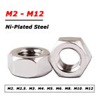Hex Full Nut Hexagon Nuts Ni-Plated M2 M2.5 M3 M4 M5 M6 M8 M10M12 for Screw Bolt