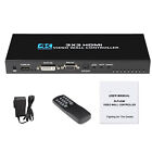 HDMI 4K 3x3 Video Wall Controller 1 In 9 Out For LCD TV Stores W/ Remote Control