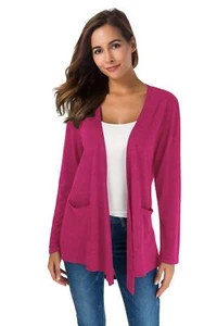 Cardigans for Women Loose Casual Long Sleeved Open Front Breathable Cardigans... - Picture 1 of 5