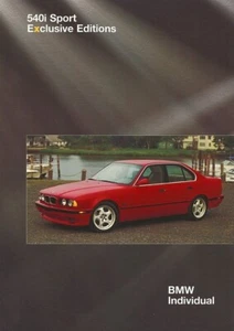 1996 BMW 540i SPORT EXCLUSIVE EDITION sales brochure folder US 96 - Picture 1 of 1