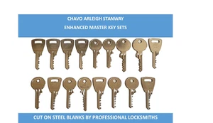 SET CHIAVI STATICHE e CARAVAN POTENZIATE MASTER KEY CHAVO ARLEIGH ABI STANWAY - Foto 1 di 3