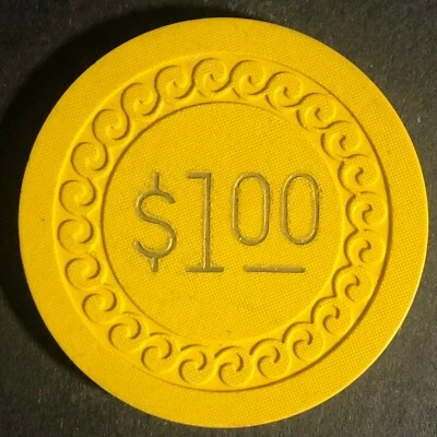 Ficha de ficha de $1 mostaza para juegos ilegales Monta Club Miles City Montana escasa  Foto 1 de 3