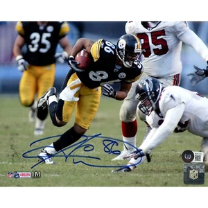 Hines Ward Autographed/Signed Pittsburgh Steelers 8x10 Photo Beckett 47691 - Picture 1 of 1