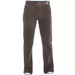 Duke London Mens Brian Big Tall King Size Bedford Cord Jeans Trousers With Belt - Picture 1 of 2