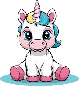 Aufkleber lustiges Baby Einhorn Autoaufkleber Sticker Konturschnitt - Bild 1 von 1